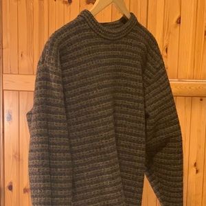 Dark neutral-toned striped sweater!!